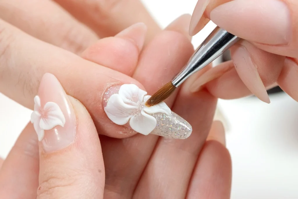 3D wedding nail