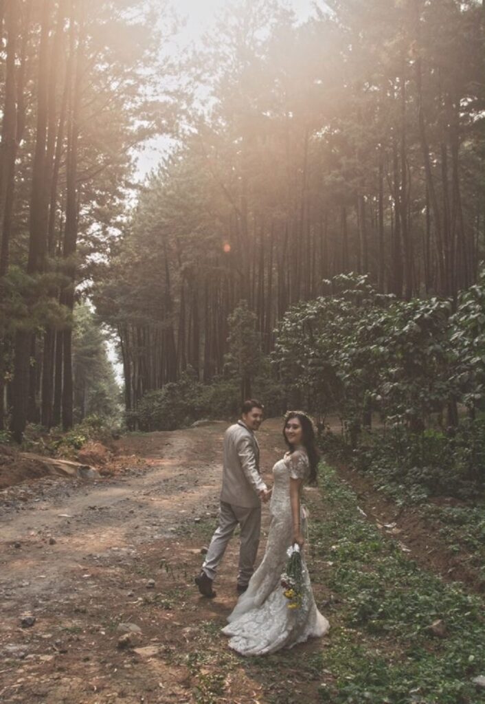 pre wedding di hutan